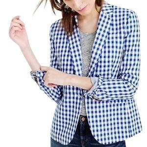 J Crew fitted linen blazer